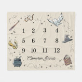 HOGWARTS™ Monatlicher Meilenstein Fleecedecke (Vorderseite (Horizontal))