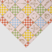HOGWARTS™ QUIDDITCH™ Mannschafts-Checker-Muster Seidenpapier (Ausschnitt)