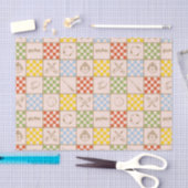HOGWARTS™ QUIDDITCH™ Mannschafts-Checker-Muster Seidenpapier (Handwerk)