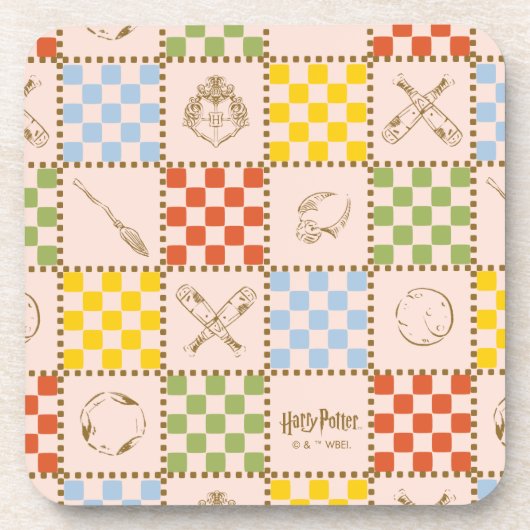 HOGWARTS™ QUIDDITCH™ Mannschafts-Prüfmuster Getränkeuntersetzer (Vorderseite)