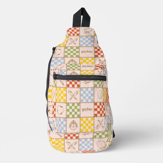 HOGWARTS™ QUIDDITCH™ Team Checker Muster Crossbody Bag (Vorderseite)