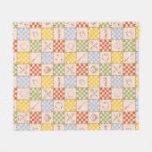 HOGWARTS™ QUIDDITCH™ Team Checker Muster Fleecedecke (Vorderseite (Horizontal))