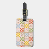 HOGWARTS™ QUIDDITCH™ Team Checker Muster Gepäckanhänger (Vorderseite vertikal)