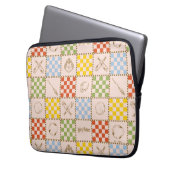 HOGWARTS™ QUIDDITCH™ Team Checker Muster Laptopschutzhülle (Vorderseite Links)