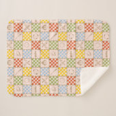 HOGWARTS™ QUIDDITCH™ Team Checker Muster Sherpadecke (Vorderseite (Horizontal))