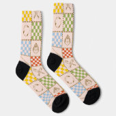 HOGWARTS™ QUIDDITCH™ Team Checker Muster Socken (Rechts)
