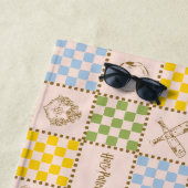 HOGWARTS™ QUIDDITCH™ Team Checker Muster Strandtuch (Beispiel)