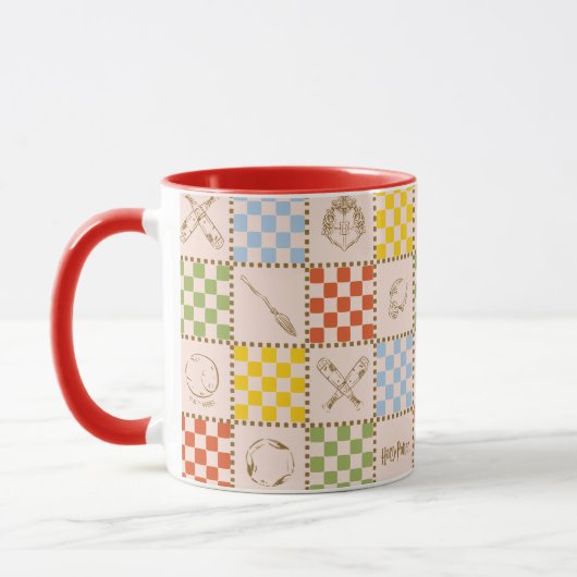 HOGWARTS™ QUIDDITCH™ Team Checker Muster Tasse (Links)