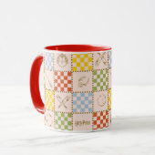 HOGWARTS™ QUIDDITCH™ Team Checker Muster Tasse (Vorderseite Links)