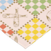 HOGWARTS™ QUIDDITCH™ Team Checker Muster Tischdecke (Schrägansicht)