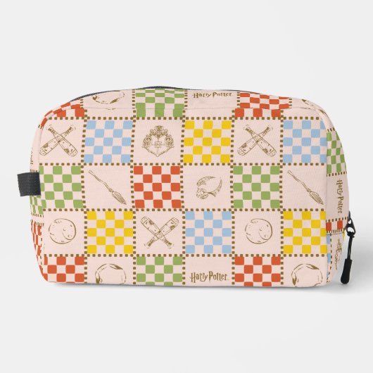 HOGWARTS™ QUIDDITCH™ Team Checker Muster Waschbeutel (Vorderseite)