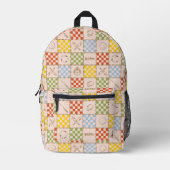 HOGWARTS™ QUIDDITCH™ Team Checker Pattern Bedruckter Rucksack (Vorderseite)