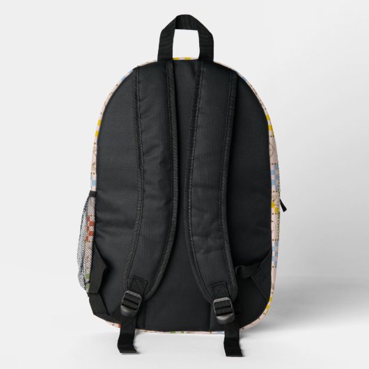 HOGWARTS™ QUIDDITCH™ Team Checker Pattern Bedruckter Rucksack (Rückseite)