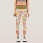 HOGWARTS™ QUIDDITCH™ Team Checker Pattern Capri Leggings (Vorderseite)