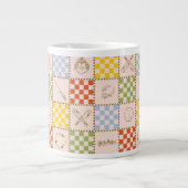 HOGWARTS™ QUIDDITCH™ Team Checker Pattern Jumbo-Tasse (Vorderseite)