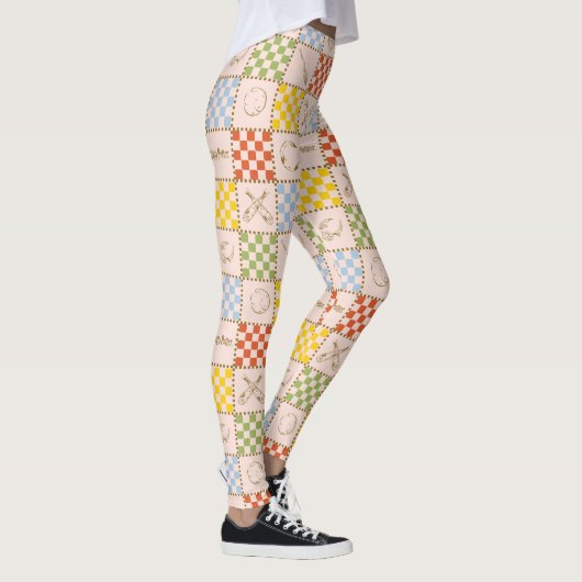 HOGWARTS™ QUIDDITCH™ Team Checker Pattern Leggings (Rechts)