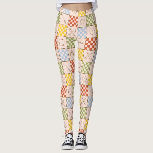 HOGWARTS™ QUIDDITCH™ Team Checker Pattern Leggings (Vorderseite)