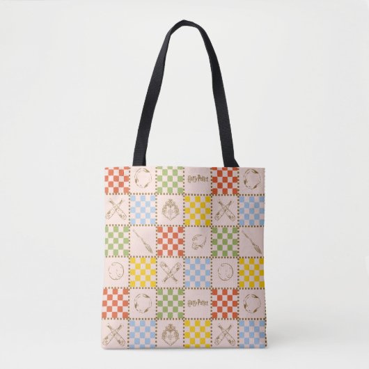 HOGWARTS™ QUIDDITCH™ Team Checker Pattern Tasche (Vorderseite)