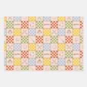 HOGWARTS™ QUIDDITCH™ Team Karomuster Geschenkpapier Set (Vorderseite 3)