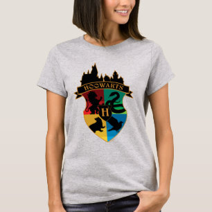 HOGWARTS™ Schloss-Wappen-Haus-Stolz-Abzeichen T-Shirt