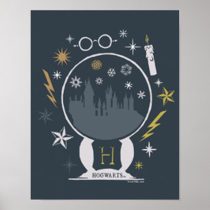 HOGWARTS™ Schneekugel-Grafik Poster