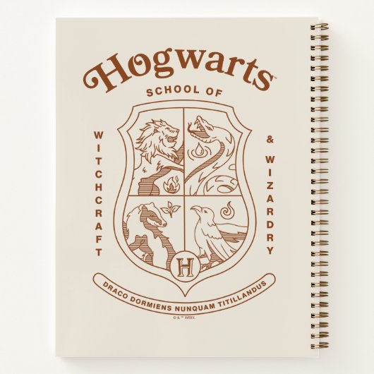 HOGWARTS™ School of Witchcraft and Wizardry Crest Notizblock (Rückseite)