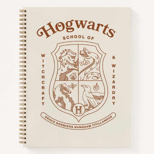 HOGWARTS™ School of Witchcraft and Wizardry Crest Notizblock (Vorderseite)