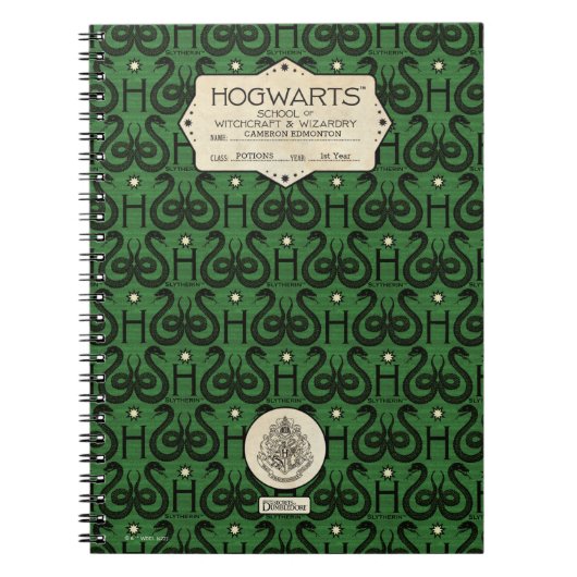 HOGWARTS™ School SLYTHERIN™ Class Notizblock (Vorderseite)