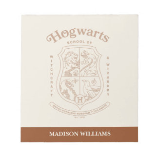 HOGWARTS™ Schule für Hexerei und Zauberei Wappen Notizblock