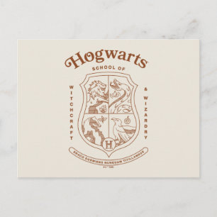 HOGWARTS™ Schule für Hexerei und Zauberei Wappen Postkarte