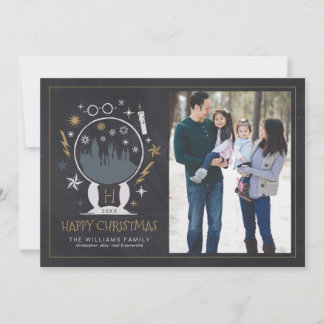 HOGWARTS™ Snow Globe | Frohes Weihnachtsbrett Einladung