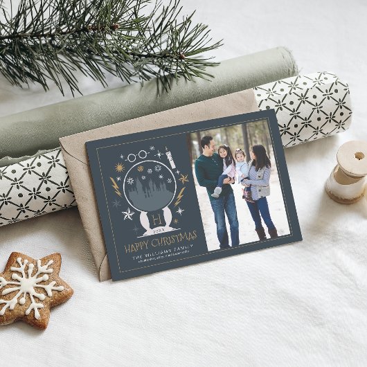 HOGWARTS™ Snow Globe | Glückliche Weihnachtseinlad Einladung