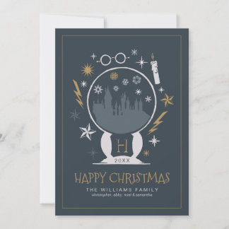 HOGWARTS™ Snow Globe | Glückliche Weihnachtseinlad Einladung