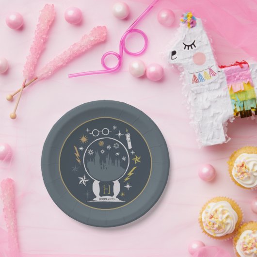 HOGWARTS™ Snow Globe Grafik Pappteller (Party)