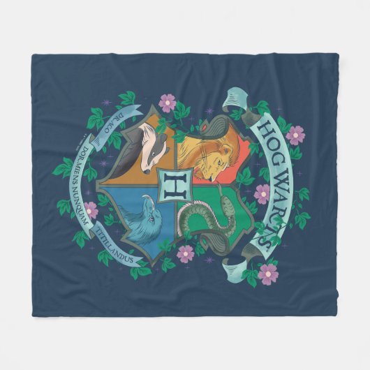 HOGWARTS™ Wappen Fleecedecke (Vorderseite (Horizontal))