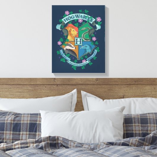 HOGWARTS™ Wappen Leinwanddruck (Insitu (Schlafzimmer))