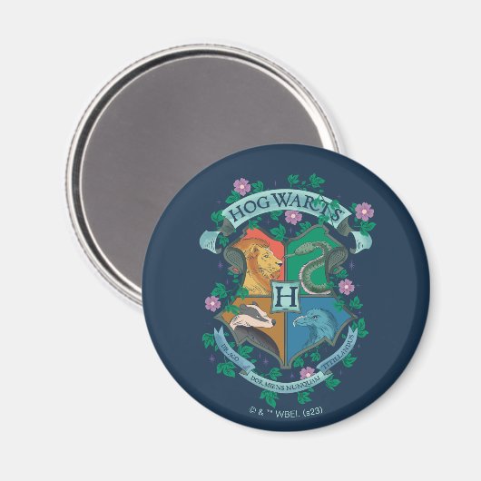 HOGWARTS™ Wappen Magnet (Vorderseite/Rückseite)