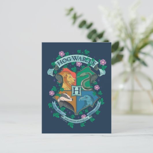 HOGWARTS™ Wappen Postkarte (Stehend Vorderseite)
