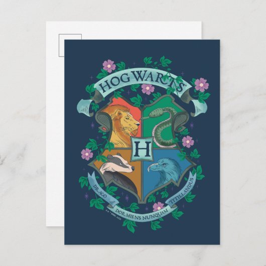 HOGWARTS™ Wappen Postkarte (Vorne/Hinten)