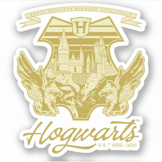 HOGWARTS™ Winged Shield Graphic Aufkleber (Vorderseite)