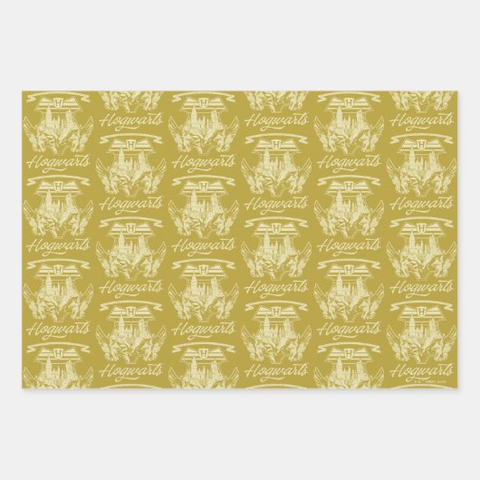 HOGWARTS™ Winged Shield Graphic Geschenkpapier Set (Vorderseite 3)