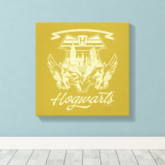 HOGWARTS™ Winged Shield Graphic Leinwanddruck (Insitu (Holzboden))