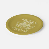 HOGWARTS™ Winged Shield Graphic Pappteller (Schrägansicht)