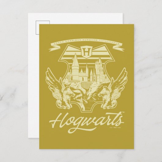HOGWARTS™ Winged Shield Graphic Postkarte (Vorne/Hinten)