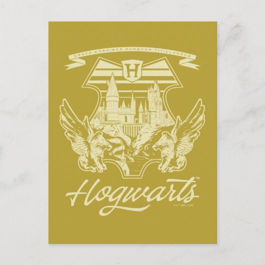 HOGWARTS™ Winged Shield Graphic Postkarte (Vorderseite)