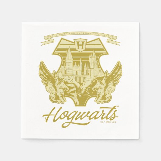 HOGWARTS™ Winged Shield Graphic Serviette (Vorderseite)