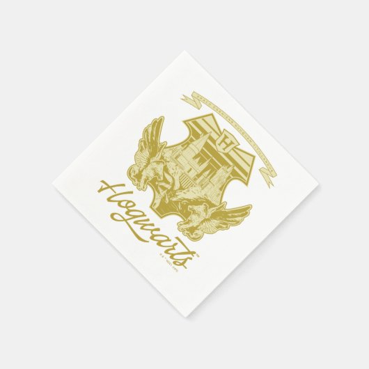 HOGWARTS™ Winged Shield Graphic Serviette (Ecke)