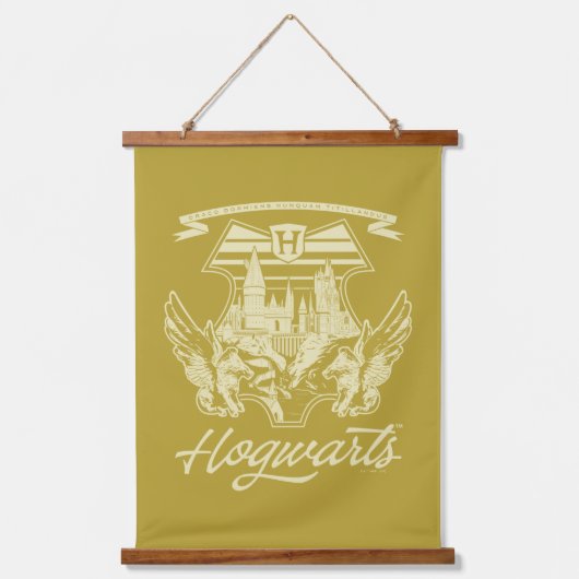 HOGWARTS™ Winged Shield Graphic Wandteppich Mit Holzrahmen (Vorderseite)