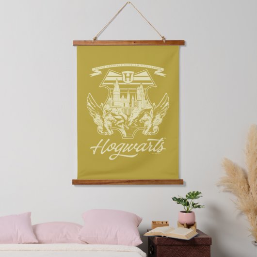 HOGWARTS™ Winged Shield Graphic Wandteppich Mit Holzrahmen (Schlafzimmer)