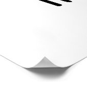 Hogwash Funny Pig Pun Poster (Ecke)